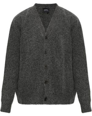 A.P.C. Wol Cardigan - Grijs