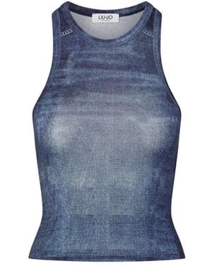 Liu Jo Sleeveless Tops - Blue