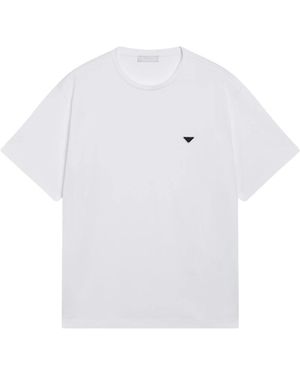 Prada Katoenen T-Shirt - Wit