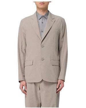ARMANI EXCHANGE Single-Breasted Two-Button Blazer - Bruin