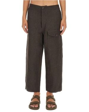 Uma Wang Straight Trousers - Grey