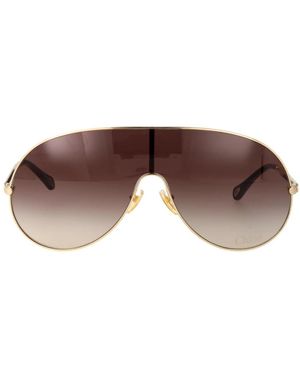 Chloé Moderne Zonnebril Voor Vrouwen - Bruin