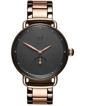MVMT Accessoires ,Veelkleurig ,36 Mm Rond Horloge - Zwart