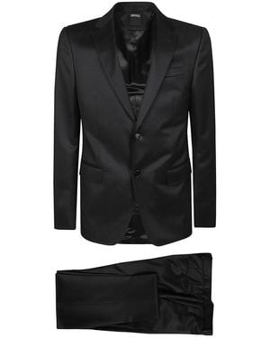 ZEGNA Single Breasted Suits - Black