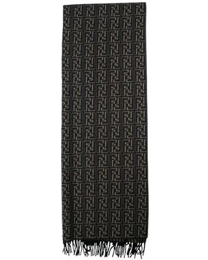 Fendi Winter Scarves - Negro