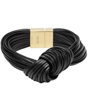 Bottega Veneta Knotten-Armband - Schwarz