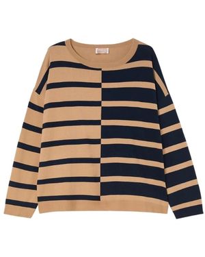 Marina Rinaldi Round-Neck Knitwear - Blue