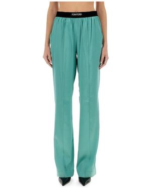 Tom Ford Wide Trousers - Vert