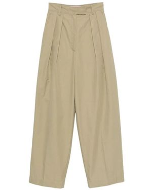 La DoubleJ Broeken ,Groen ,Katoen Brooklyn Pants - Naturel