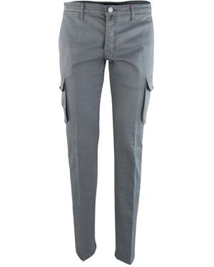 Kiton Slim-Fit Trousers - Blue