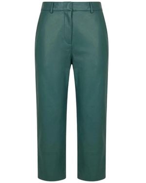 Frankie Shop Leather Trousers - Verde