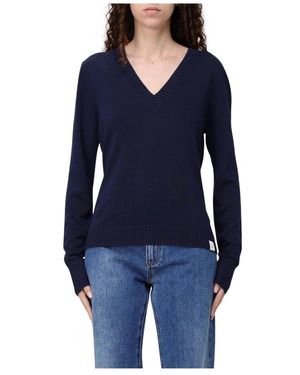 Peuterey V-Neck Knitwear - Blu
