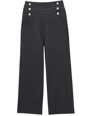 Ines De La Fressange Paris Wide Trousers - Grey