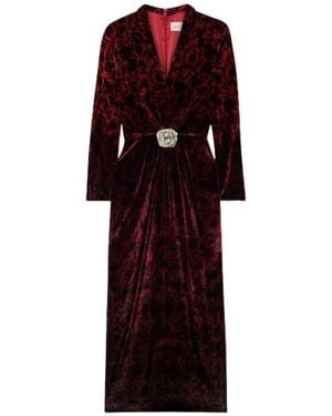 Saloni Midi Dresses - Rosso