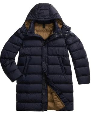 Blauer Lange Daunenjacke Carver - Blau