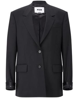 MSGM Oversize Blazer - Schwarz