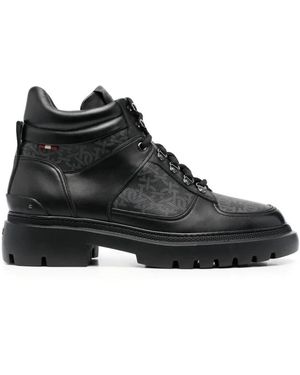 Bally Lace-Up Boots - Black