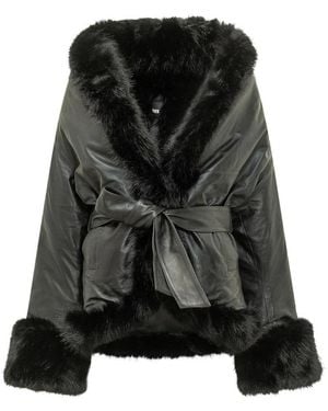 ROTATE BIRGER CHRISTENSEN Leather Jackets - Black