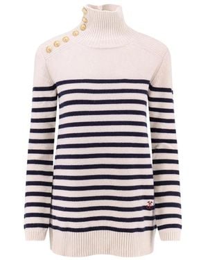The Seafarer Truien & Vesten ,Wol Swm 0261 Turtleneck - Wit