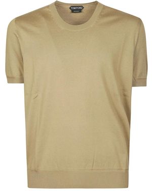 Tom Ford Round-Neck Knitwear - Natural