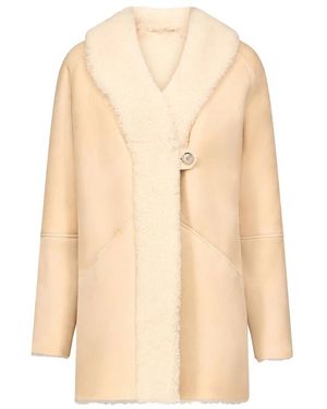 Loulou de Saison Jassen ,Isak Shearling Jas - Naturel