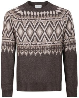 Ballantyne Round-Neck Knitwear - Gris