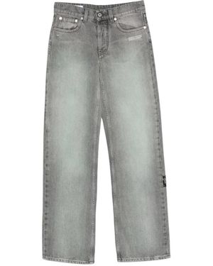 Off-White c/o Virgil Abloh Wide Jeans - Gris