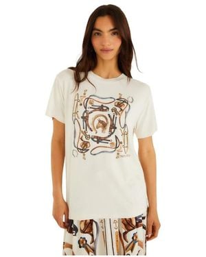 FARM Rio Tops ,Wit ,Katoen Equestrian Slim T-Shirt