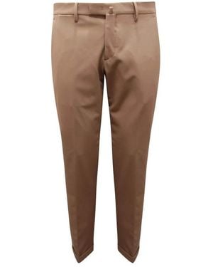 BRIGLIA Suit Trousers - Brown