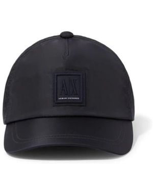 ARMANI EXCHANGE Accessoires ,Zwart ,Baseball Cap - Blauw