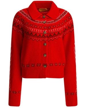 Guest In Residence Cardigans - Red