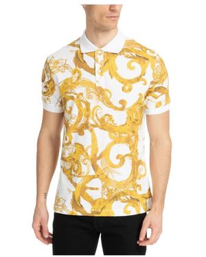 Versace Jeans Couture Polo shirt acquerello astratto - Metallizzato