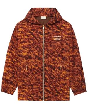 Drole de Monsieur Bedruckte Slogan Kapuzenjacke - Braun