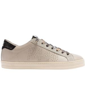P448 Schoenen ,Leer John Panna - Grijs