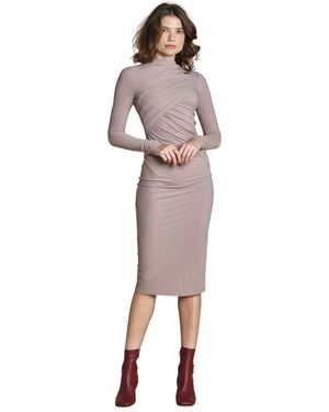 Amazuìn Longuette Jurk Met Draperie - Roze