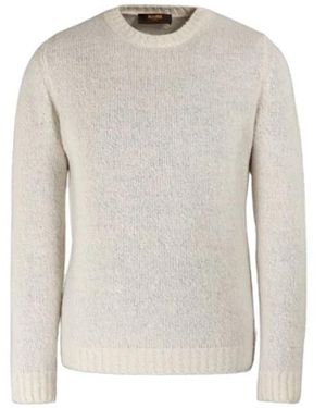 Moorer Round-Neck Knitwear - Bianco