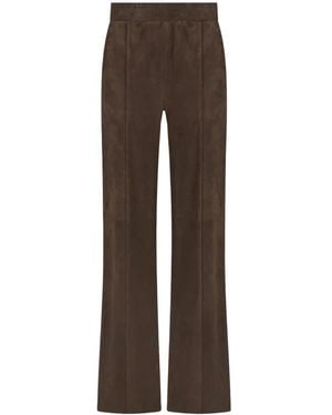 Alter Ego Leather Trousers - Marrón
