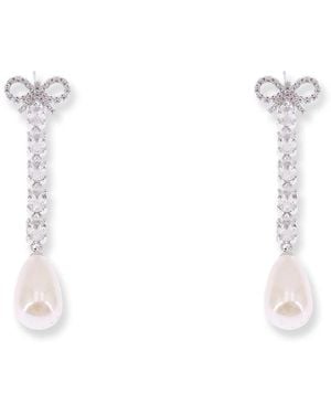 Self-Portrait Earrings - Blanco