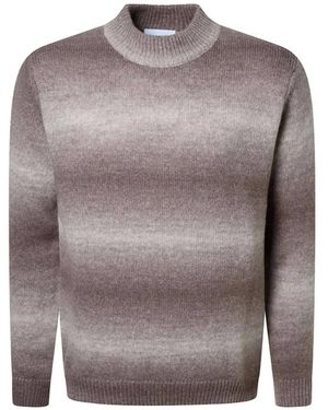 Baldessarini Gestreifter Strickpullover - Grau