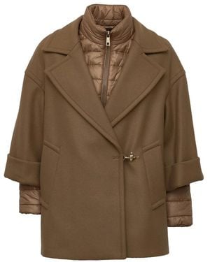 Fay Cappa Double Staccabile - Braun