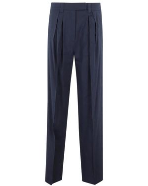Marella Straight Trousers - Blue