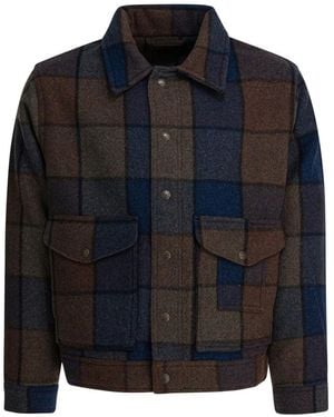 Filson Blauwe Wollen Jas Aw25