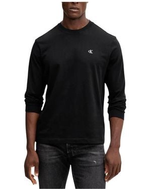 Calvin Klein Long Sleeve T-Shirts - Black