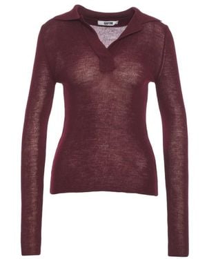 Grifoni V-Neck Knitwear - Red