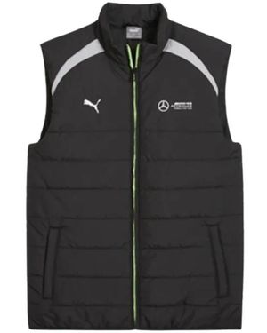 PUMA Fitness ,Zwart ,Leer Gewatteerd Vest