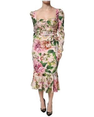 Dolce & Gabbana Fit-And-Flare Midi Jurk - Meerkleurig