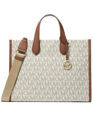 Michael Kors Große Strukturierte Henkeltasche - Mettallic
