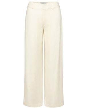 Envelope Wide Trousers - Natural