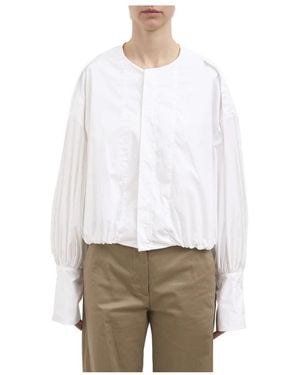 Thelatest Camicia Girocollo - Wit