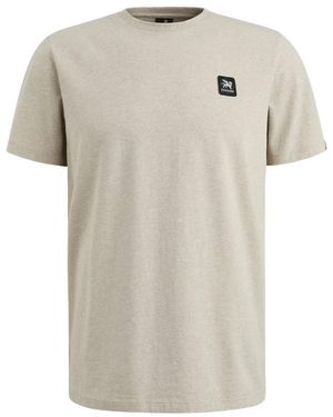 Vanguard Katoenen Jersey T-Shirt Met Korte Mouwen - Grijs